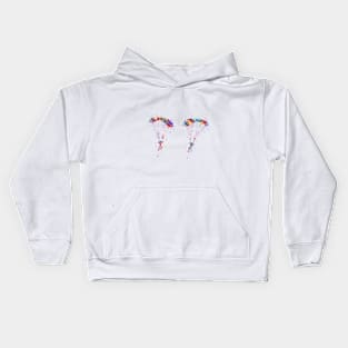 Paraglider couple Kids Hoodie